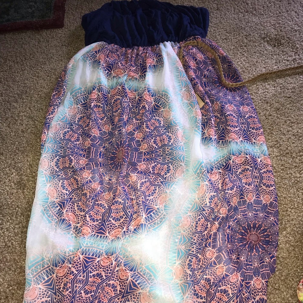 Strapless long dress